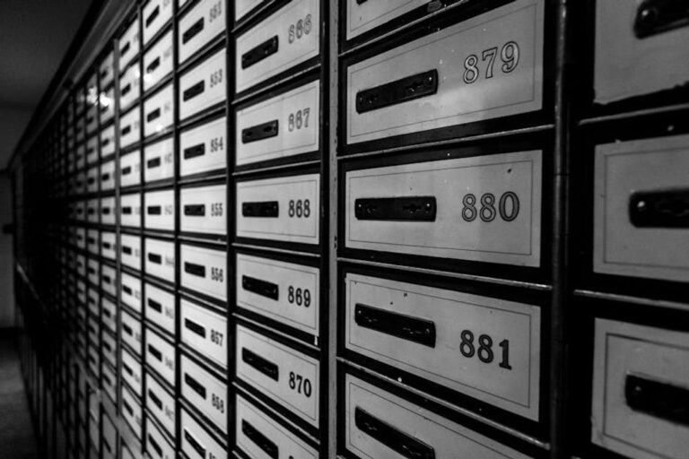 modern apartment mailboxes